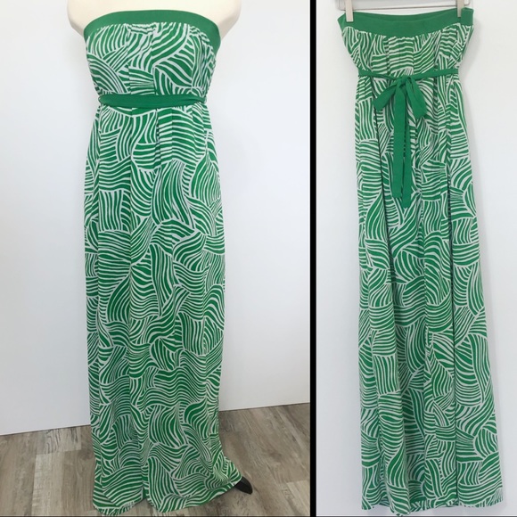 Old Navy Dresses & Skirts - SOLD Old Navy Strapless Tropical Maxi Dress Pocket